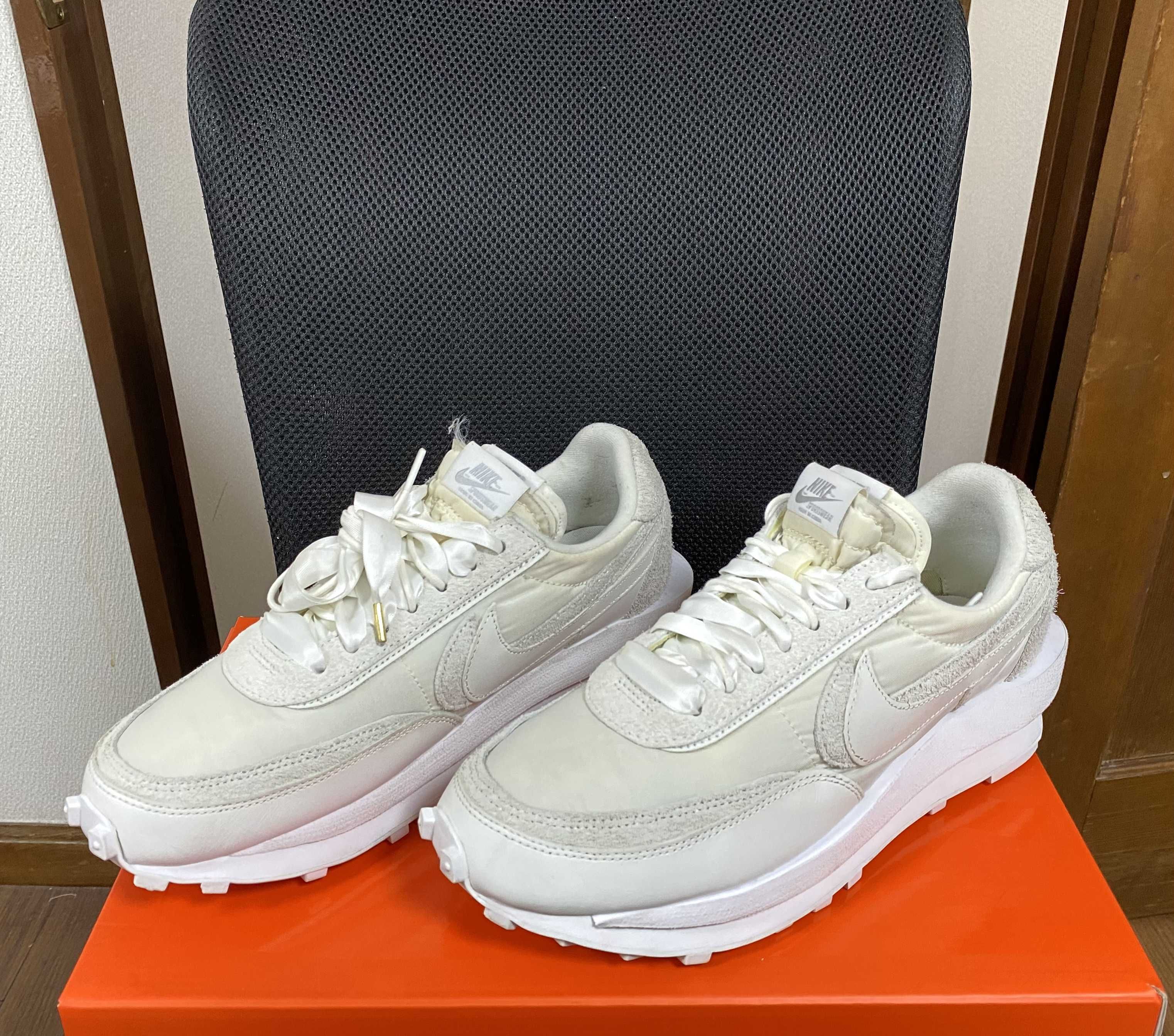 sacai × Nike LDV Waffle "Triple White"