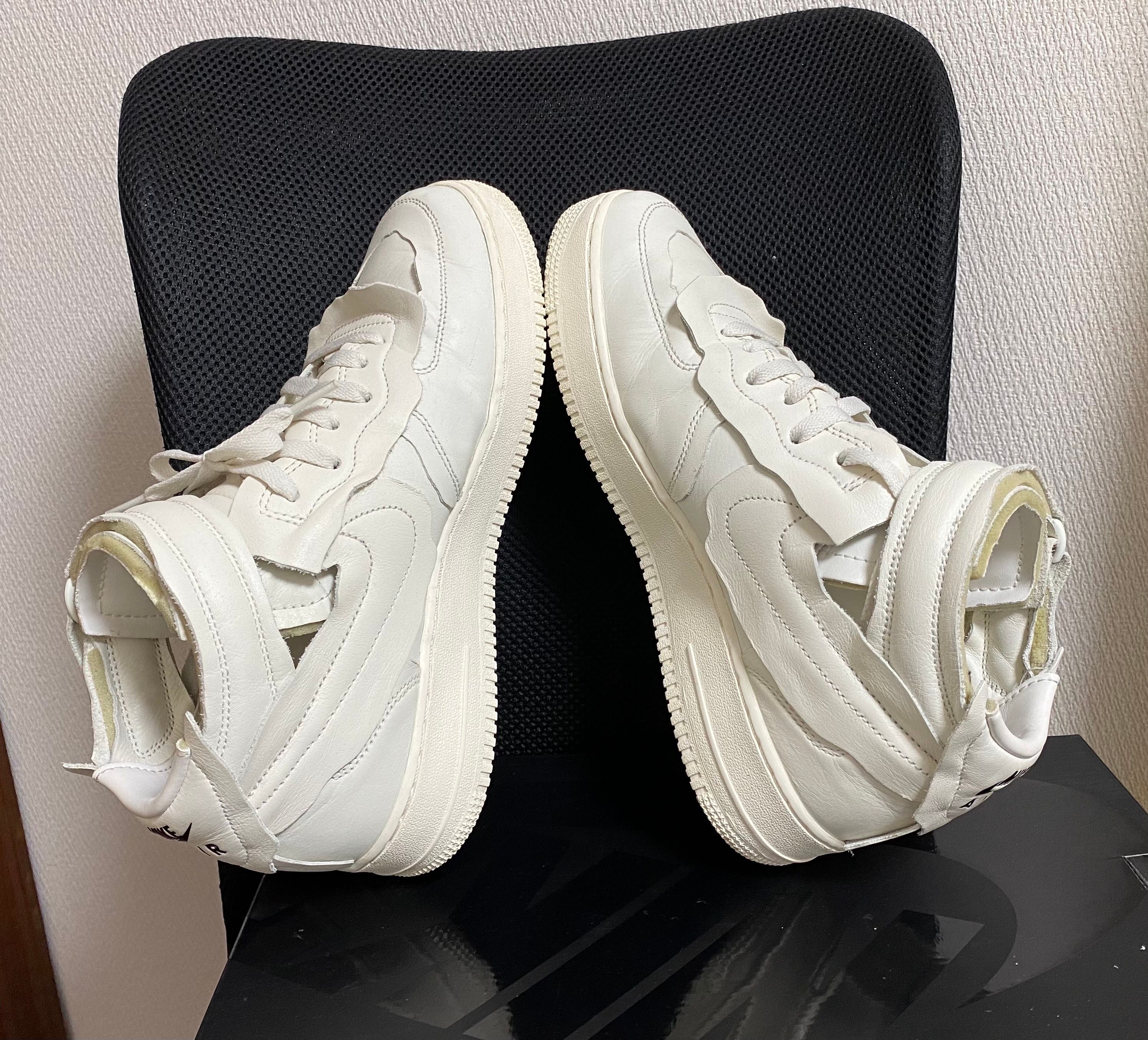 COMME des GARCONS × Nike Air Force 1 Mid "White"