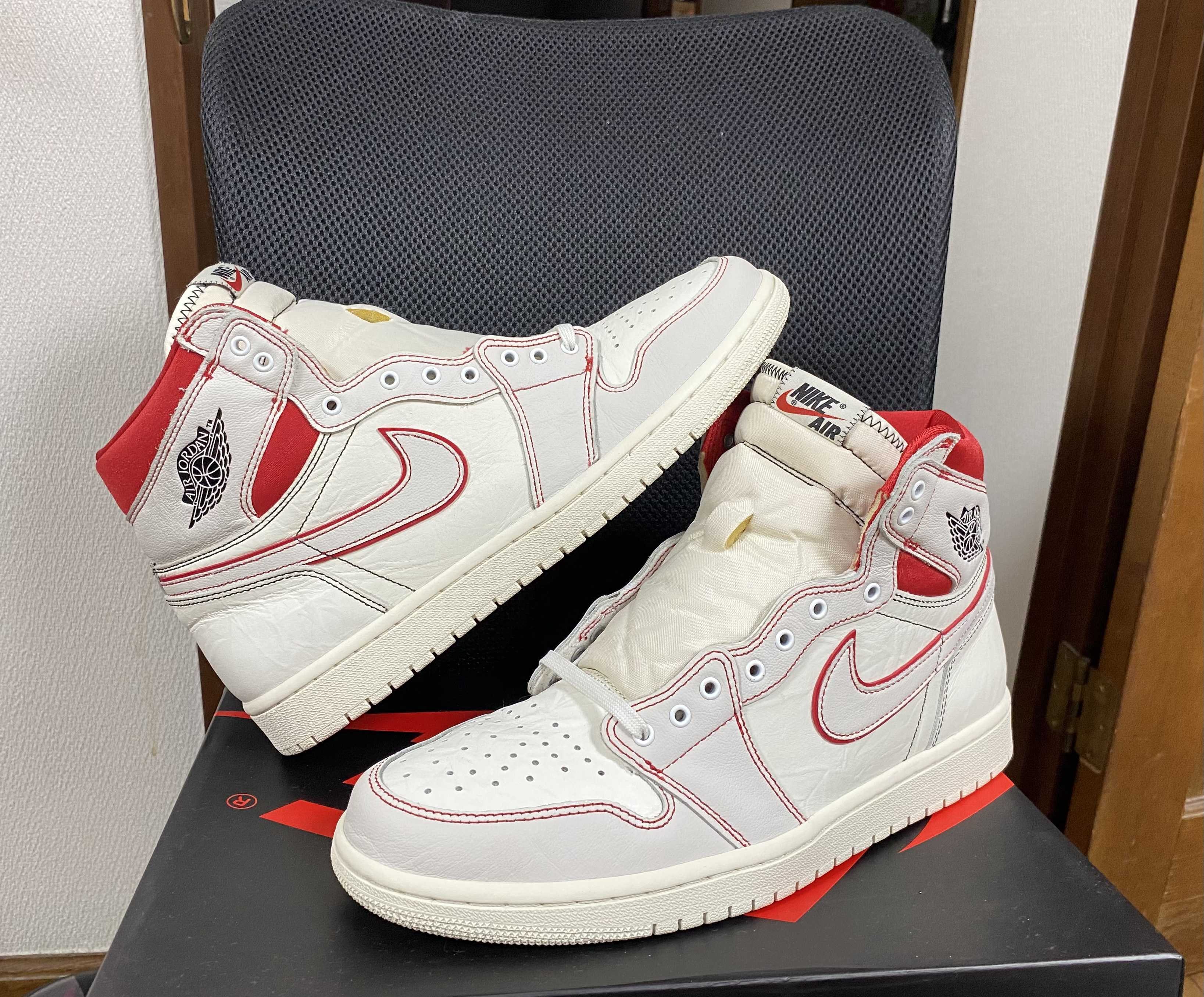 Nike Air Jordan 1 Retro High OG "Sail/University Red"     