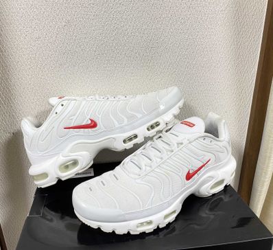 Supreme x Nike Air Max Plus TN "White/Speed Red"