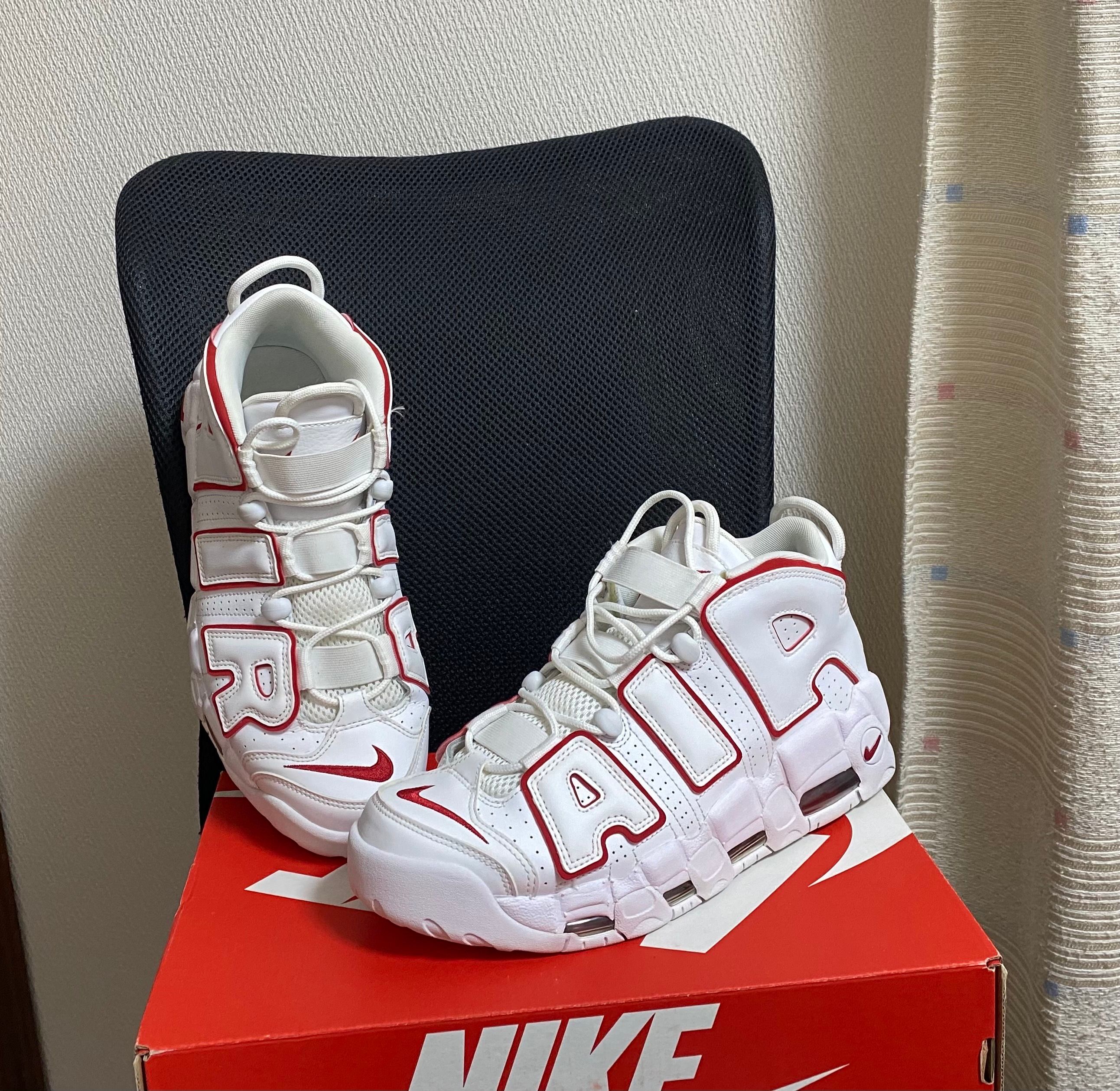 NIKE AIR MORE UPTEMPO "WHITE/VARSITY RED" (2018)