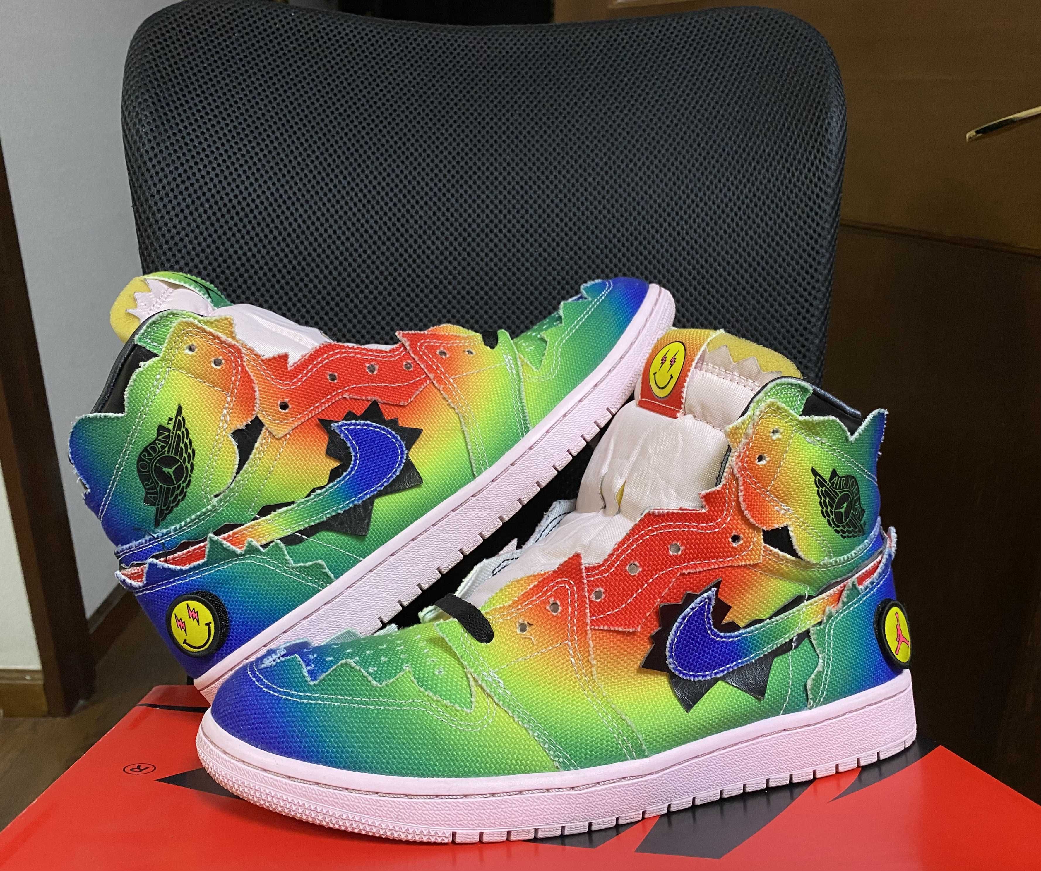 J Balvin × Nike Air Jordan 1 High OG "Rainbow"