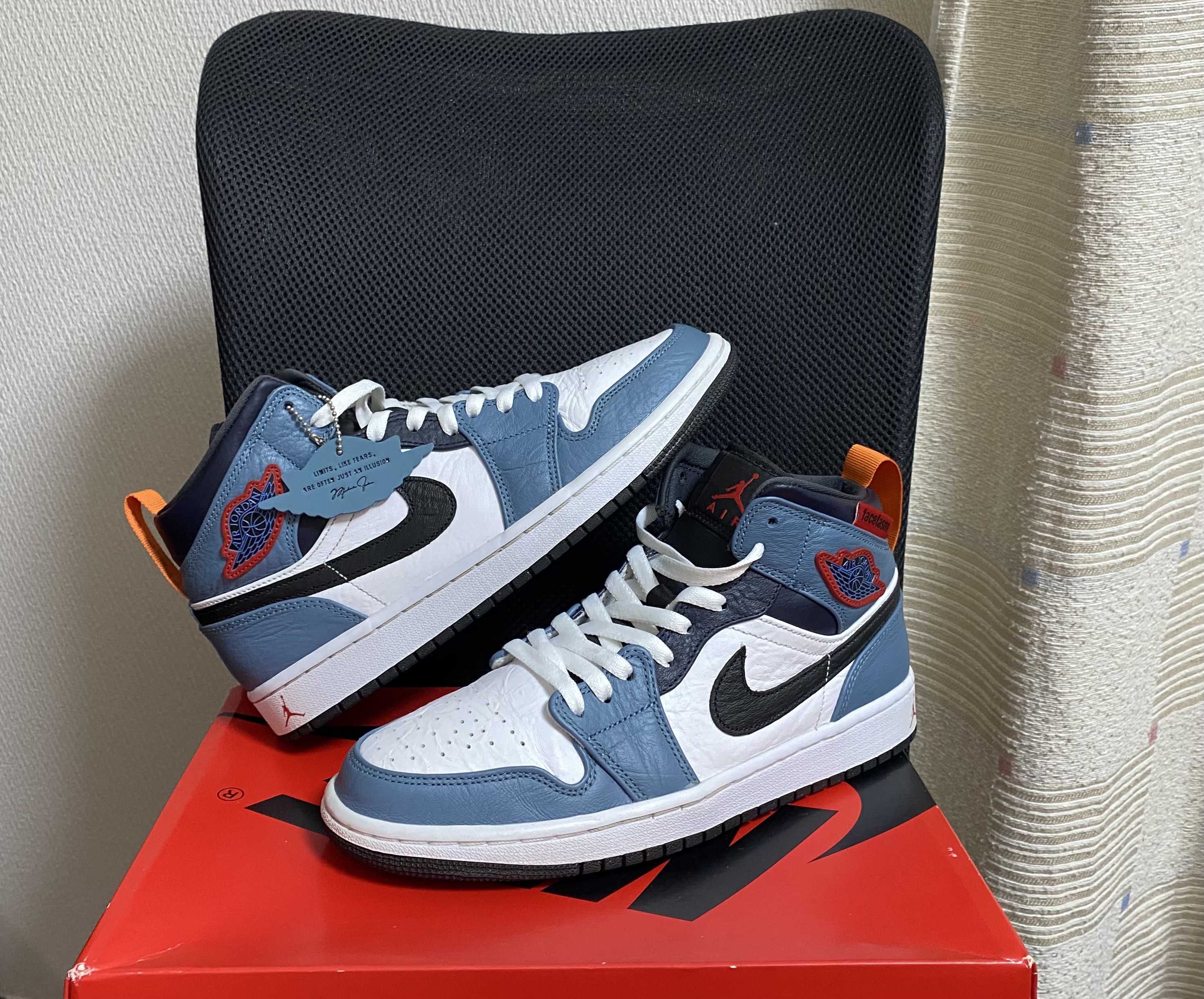 FACETASM × Nike Air Jordan 1 Mid "White/Navy"