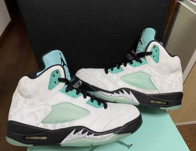 Nike Air Jordan 5 "White/Black/Island Green"