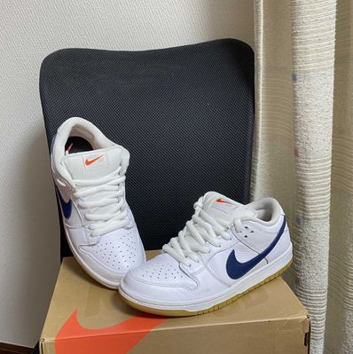Nike SB Dunk Low "Orange Label White Navy"