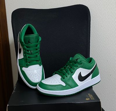 NIKE AIR JORDAN 1 LOW "PINE GREEN/WHITE"