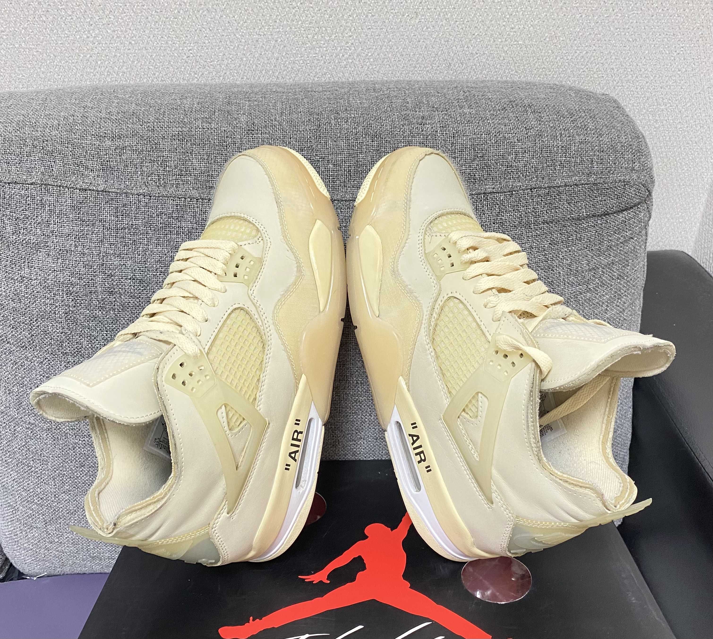 Off-White × Nike Women's Air Jordan 4 SP "Sail"