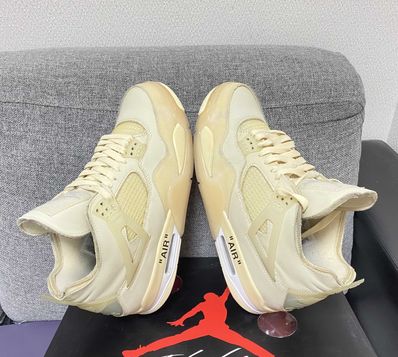 Off-White × Nike Women's Air Jordan 4 SP "Sail"