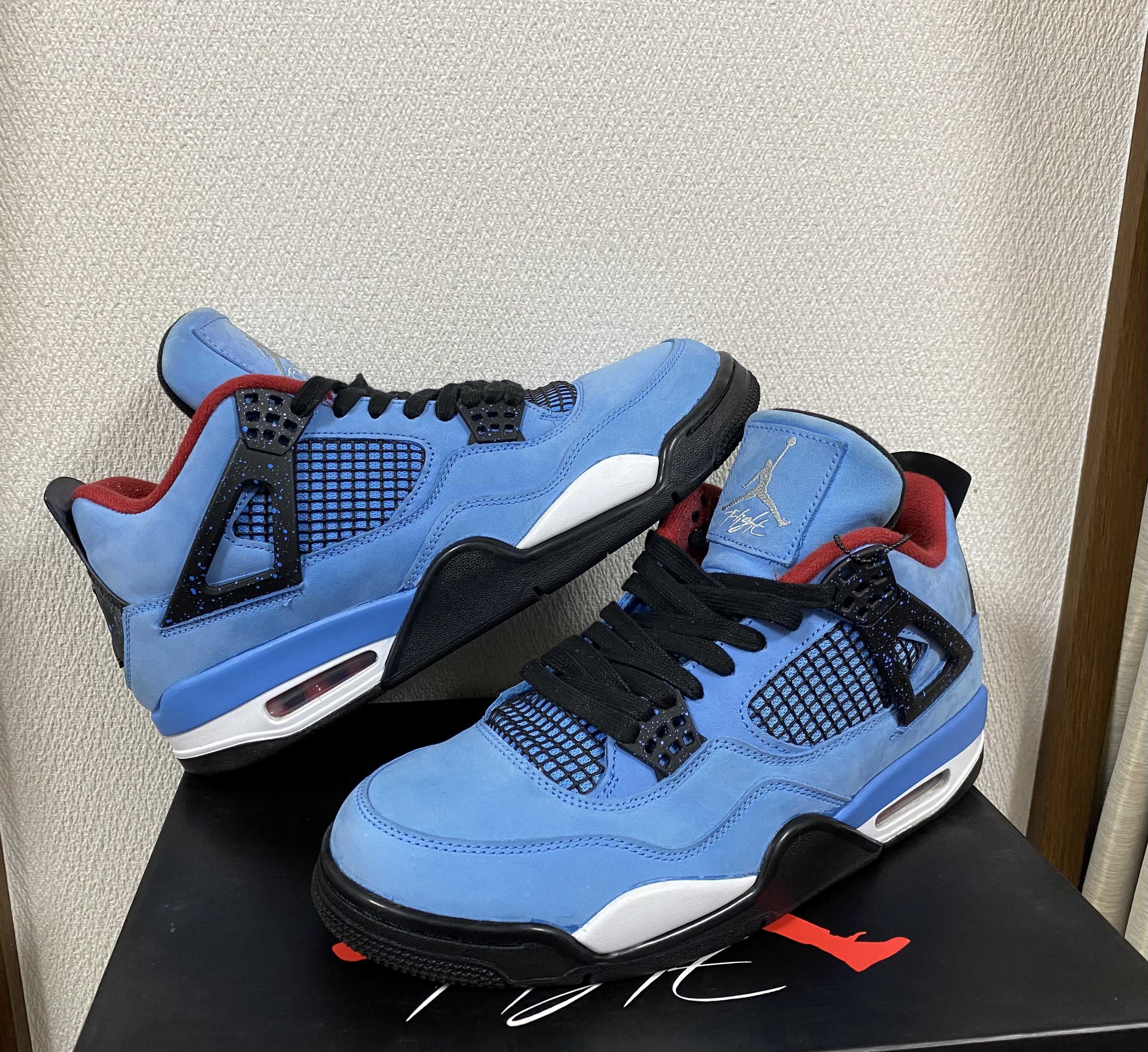 Travis Scott × Nike Air Jordan 4 Retro Cactus Jack "University Blue"