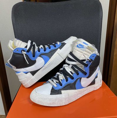 sacai × NIKE BLAZER MID "BLACK / BLUE"