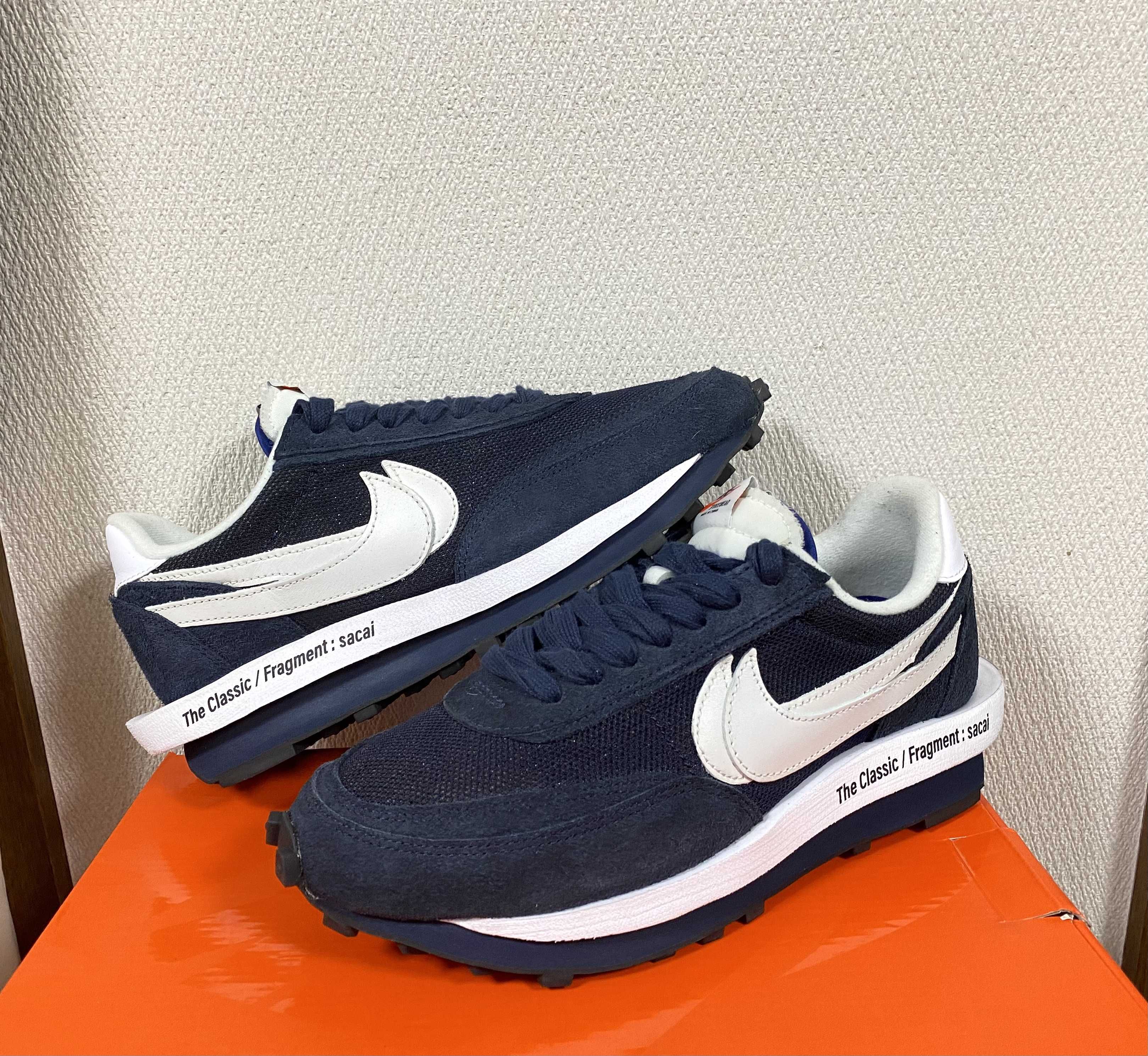 Fragment × sacai × Nike LD Waffle "Blackended Blue"