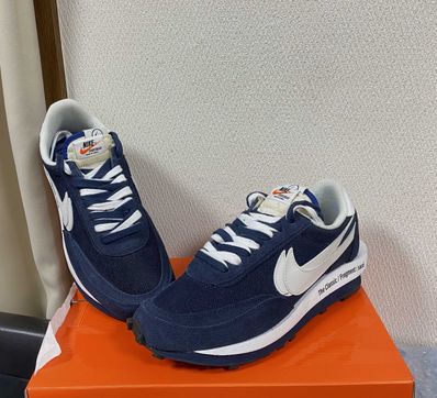 Fragment × sacai × Nike LD Waffle "Blackended Blue"