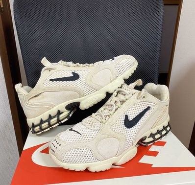 Stussy × Nike Air Zoom Spiridon CG 2 "Fossil/Black"