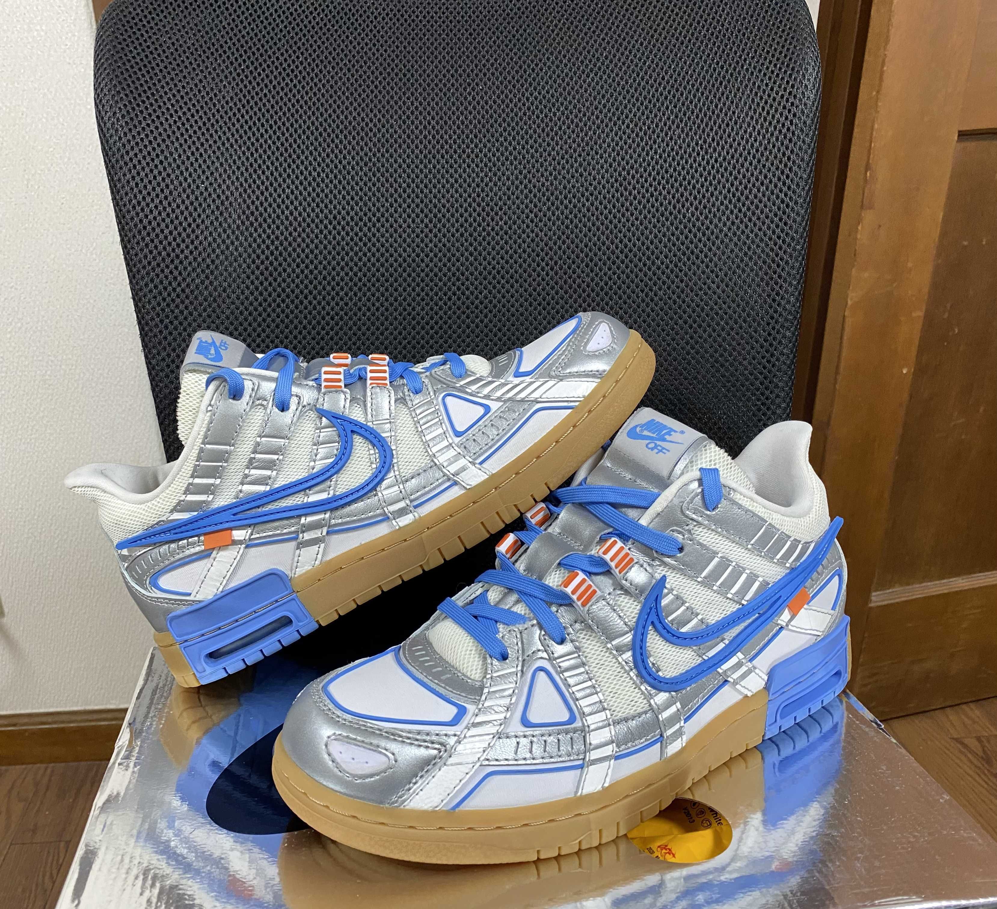 Off-White × Nike Air Rubber Dunk "White/University Blue" 