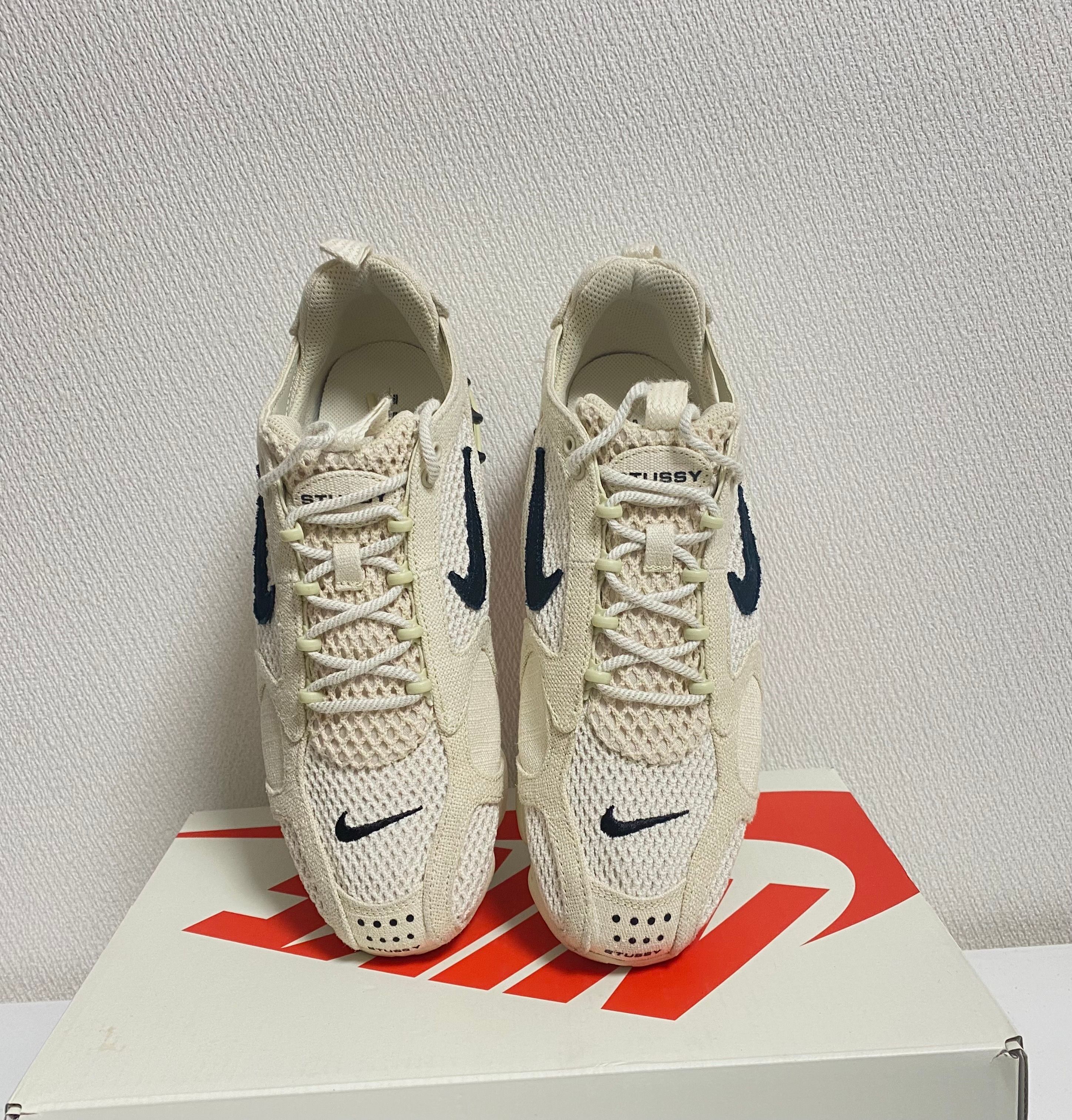 Stussy × Nike Air Zoom Spiridon CG 2 "Fossil/Black"