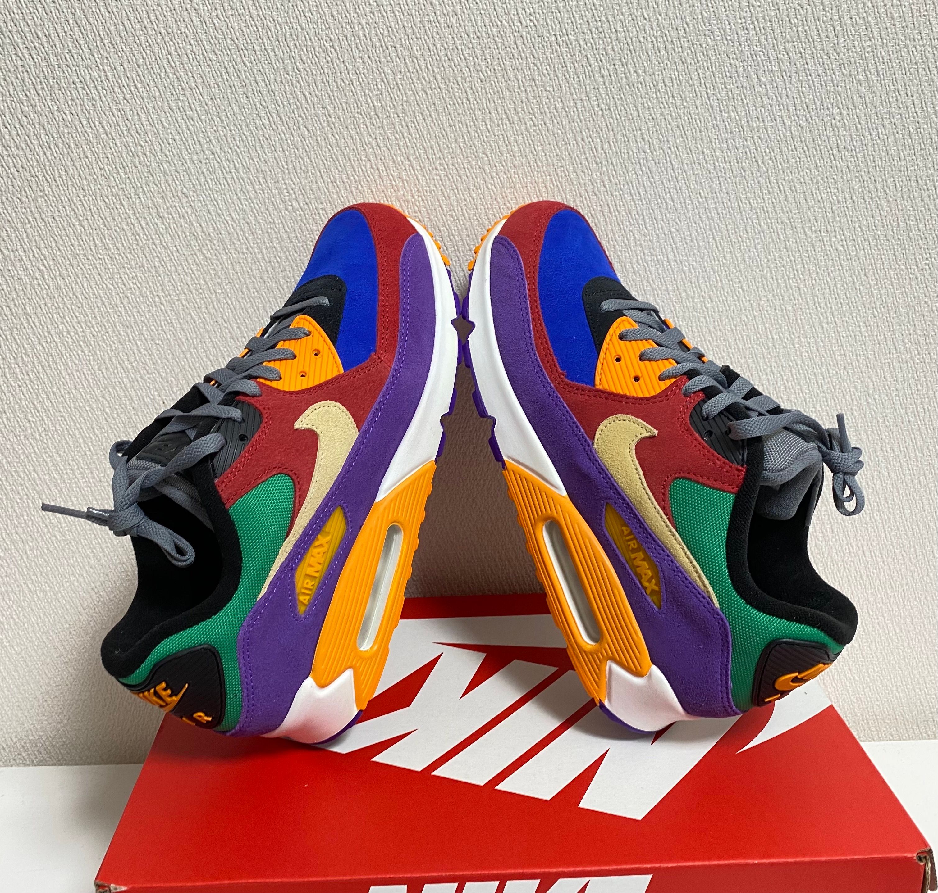 NIKE AIR MAX 90 "VIOTECH UNIVERSITYRED/PALE VANILLA/HYPER GRAPE"