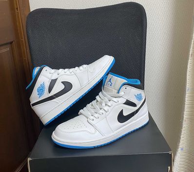 Nike Air Jordan 1 Mid "White/Laser blue"