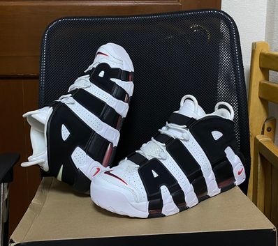 Nike Air More up Tempo "White/Black/University Red"(~2018)