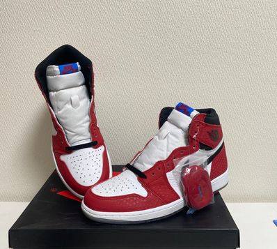 Spiderman × Nike Air Jordan 1 Origin Story "Gym Red/White/Photo Blue/Black"