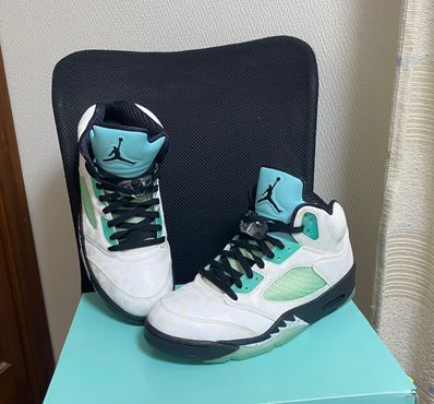 Nike Air Jordan 5 "White/Black/Island Green"