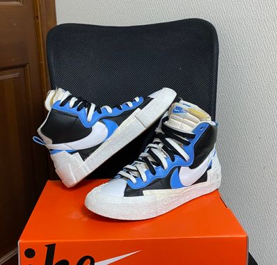 sacai × NIKE BLAZER MID "BLACK / BLUE"