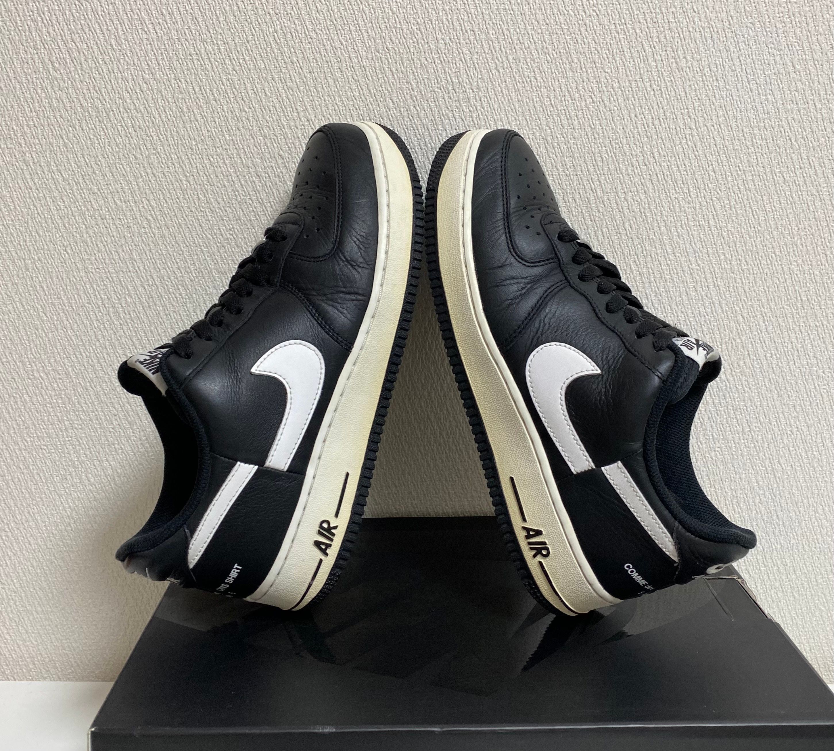 Supreme × COMME des GARCONS SHIRT × Nike Air Force 1 Low "Black/White" (2018)