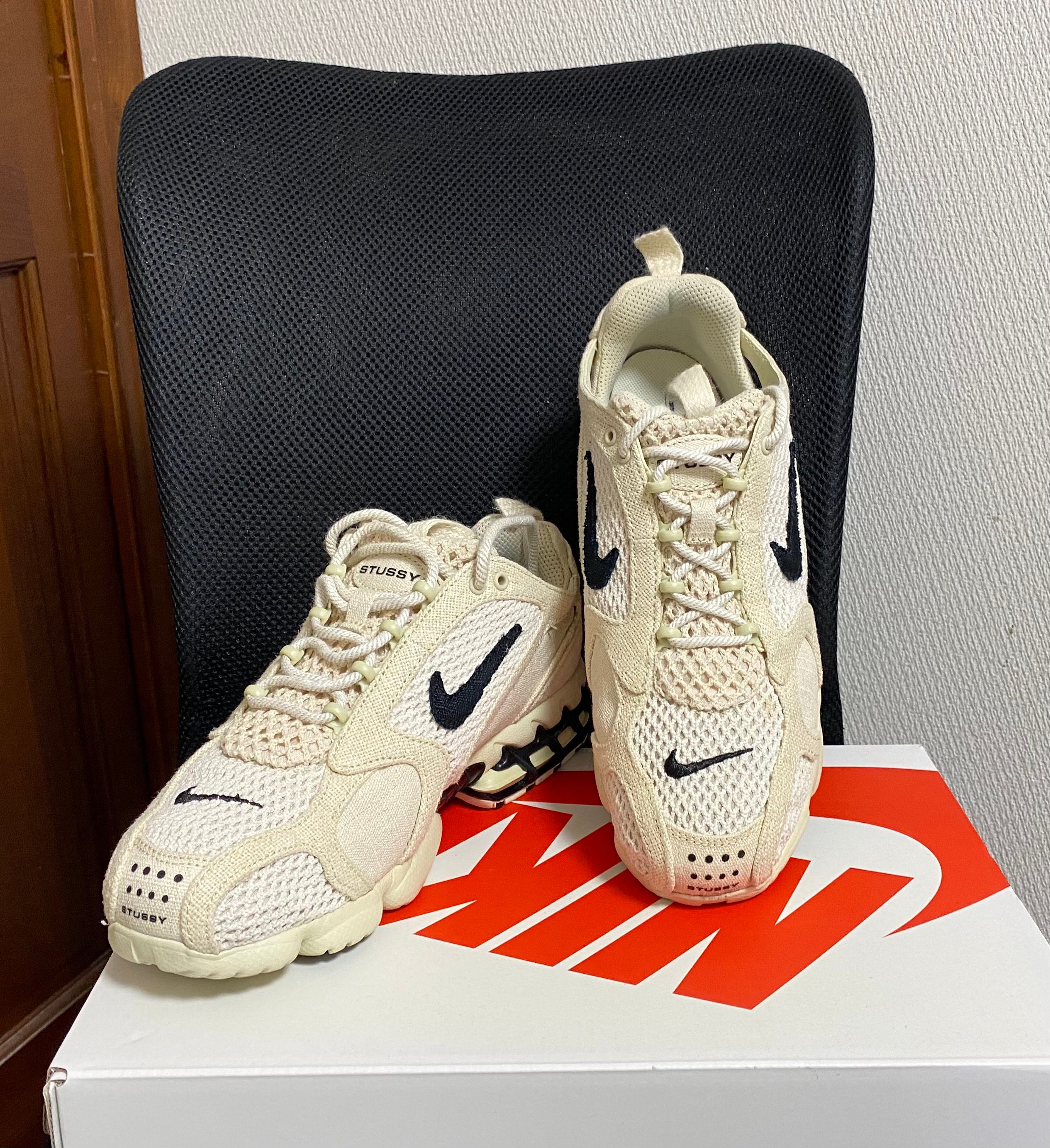 Stussy × Nike Air Zoom Spiridon CG 2 "Fossil/Black"