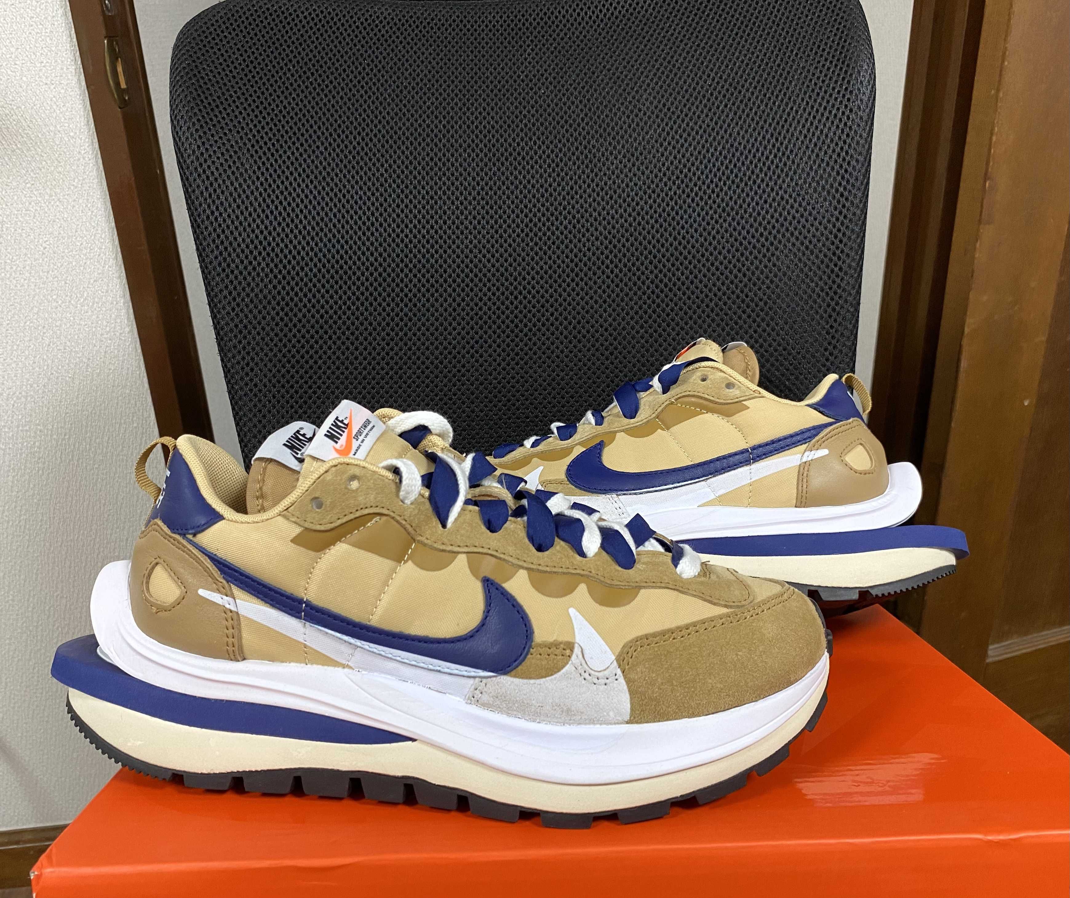 Sacai × Nike Vapor Waffle "Sesame And Blue Void"