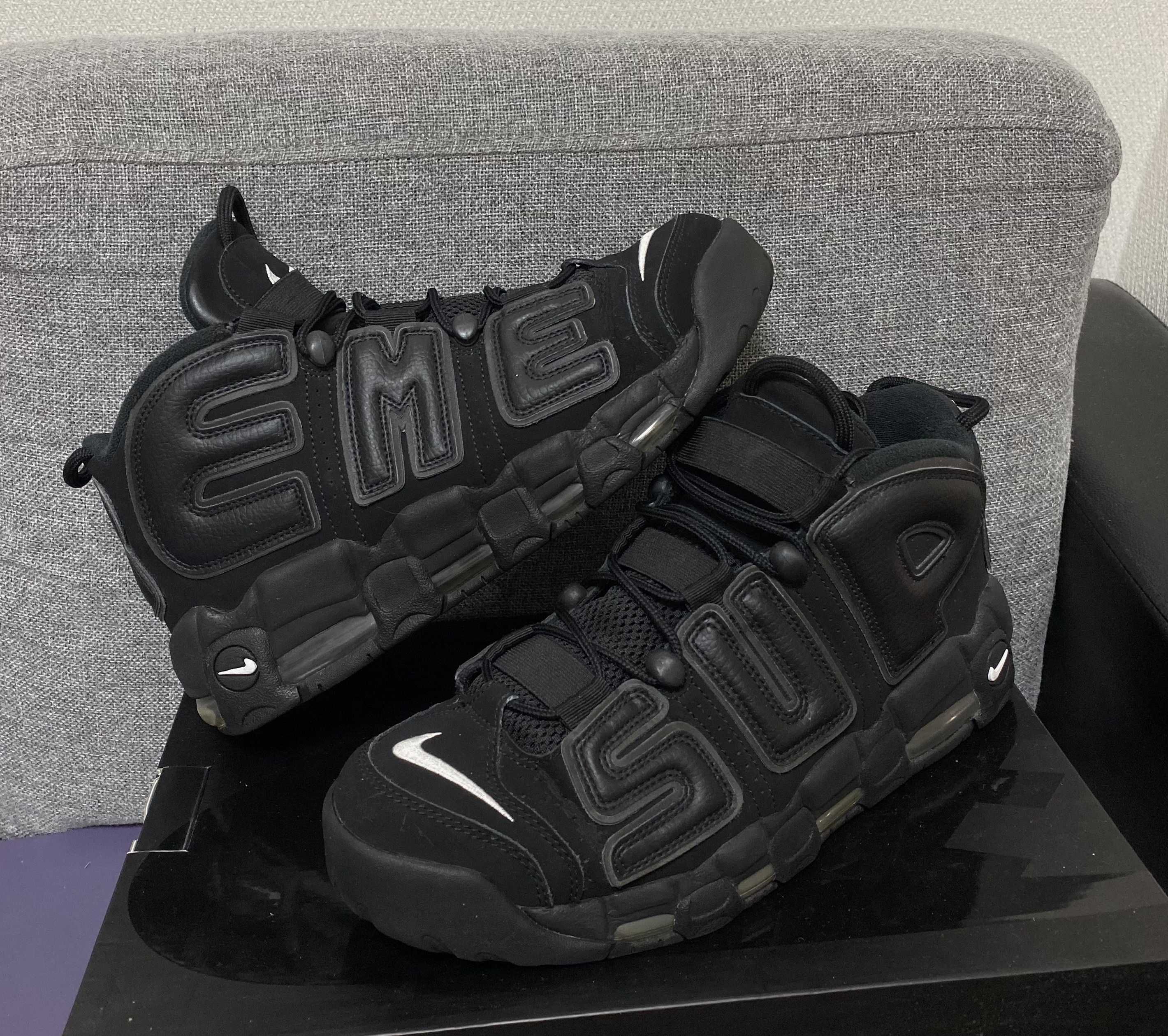 Supreme × Nike Air More Uptempo "Black"