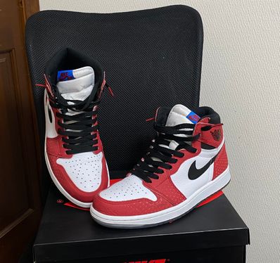 Spiderman × Nike Air Jordan 1 Origin Story "Gym Red/White/Photo Blue/Black"