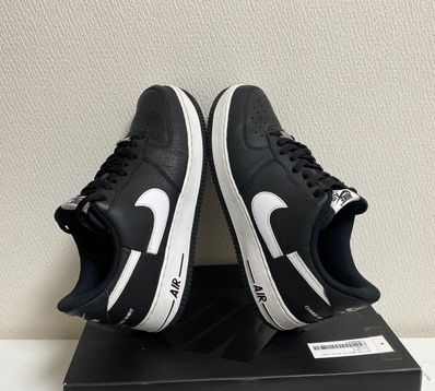 Supreme × COMME des GARCONS SHIRT × Nike Air Force 1 Low "Black/White" (2018)