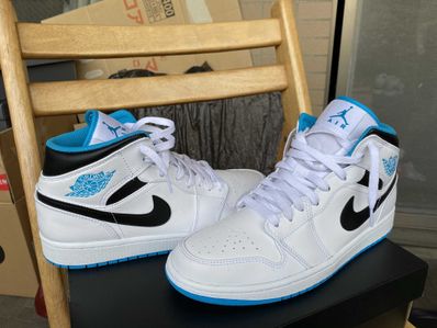 Nike Air Jordan 1 Mid "White/Laser blue"