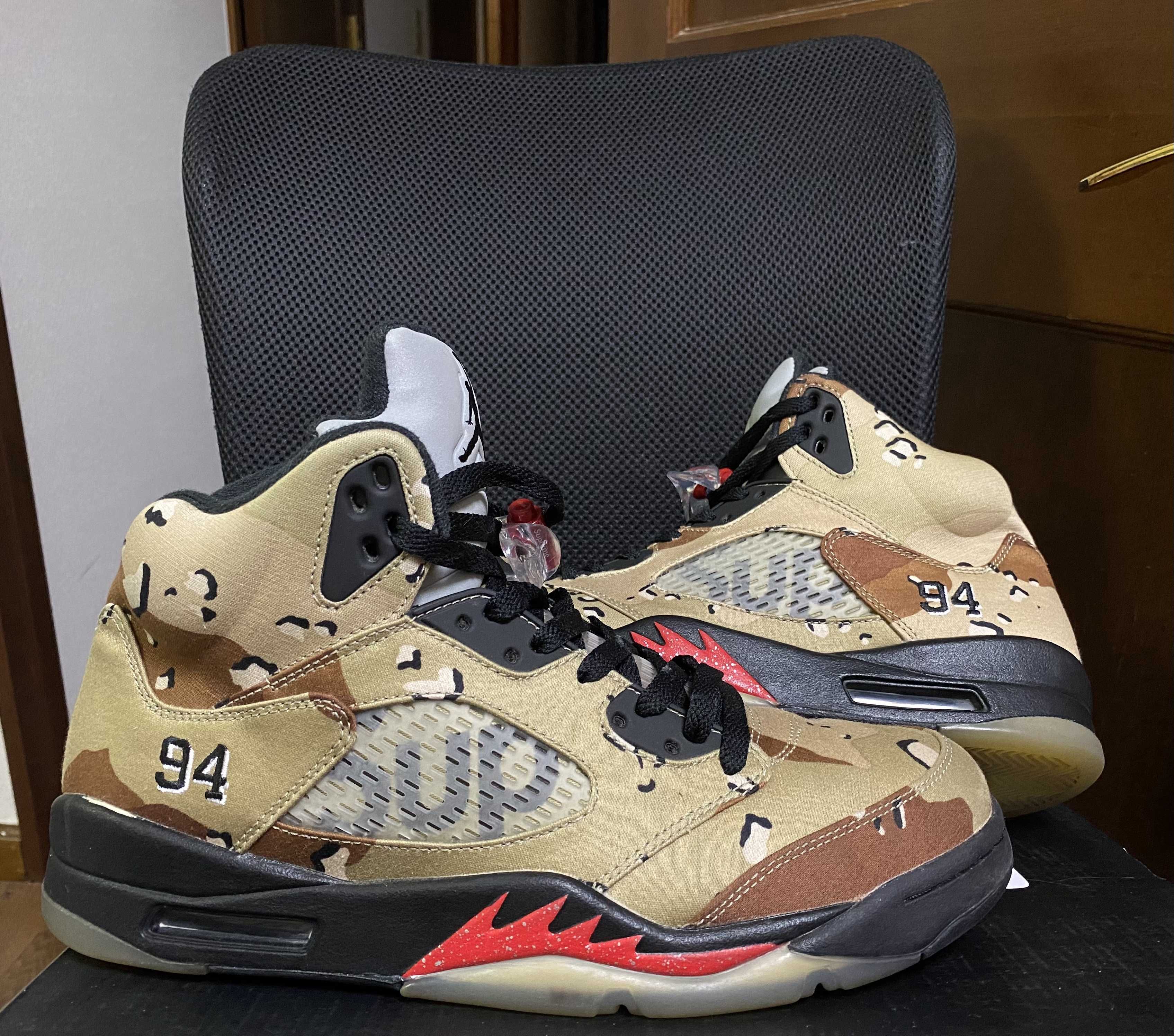 Supreme × Nike Air Jordan 5 Retro "Desert Camo"