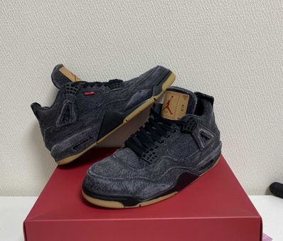 Nike × Levi's Air Jordan 4 "Black Denim" (Tag: ®)