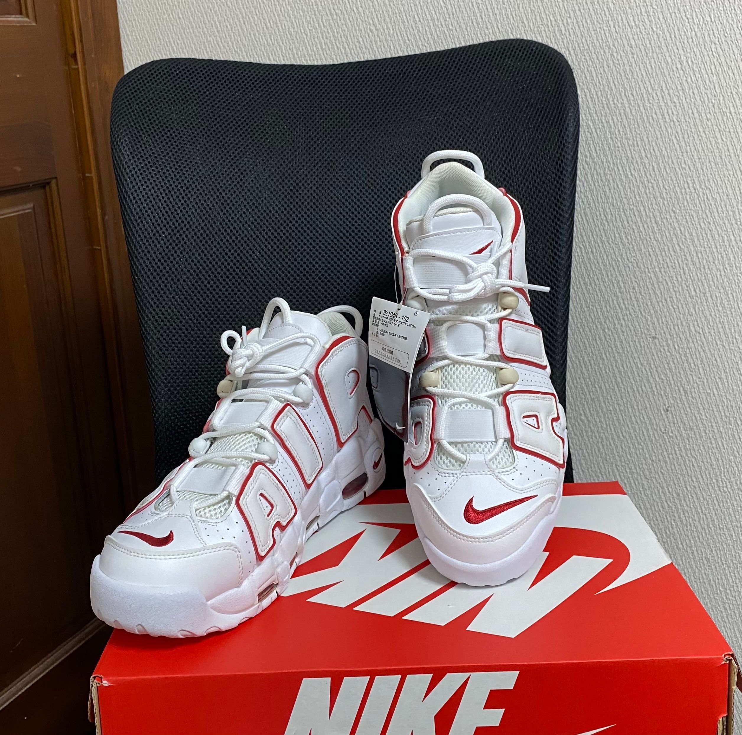 NIKE AIR MORE UPTEMPO "WHITE/VARSITY RED" (2021)