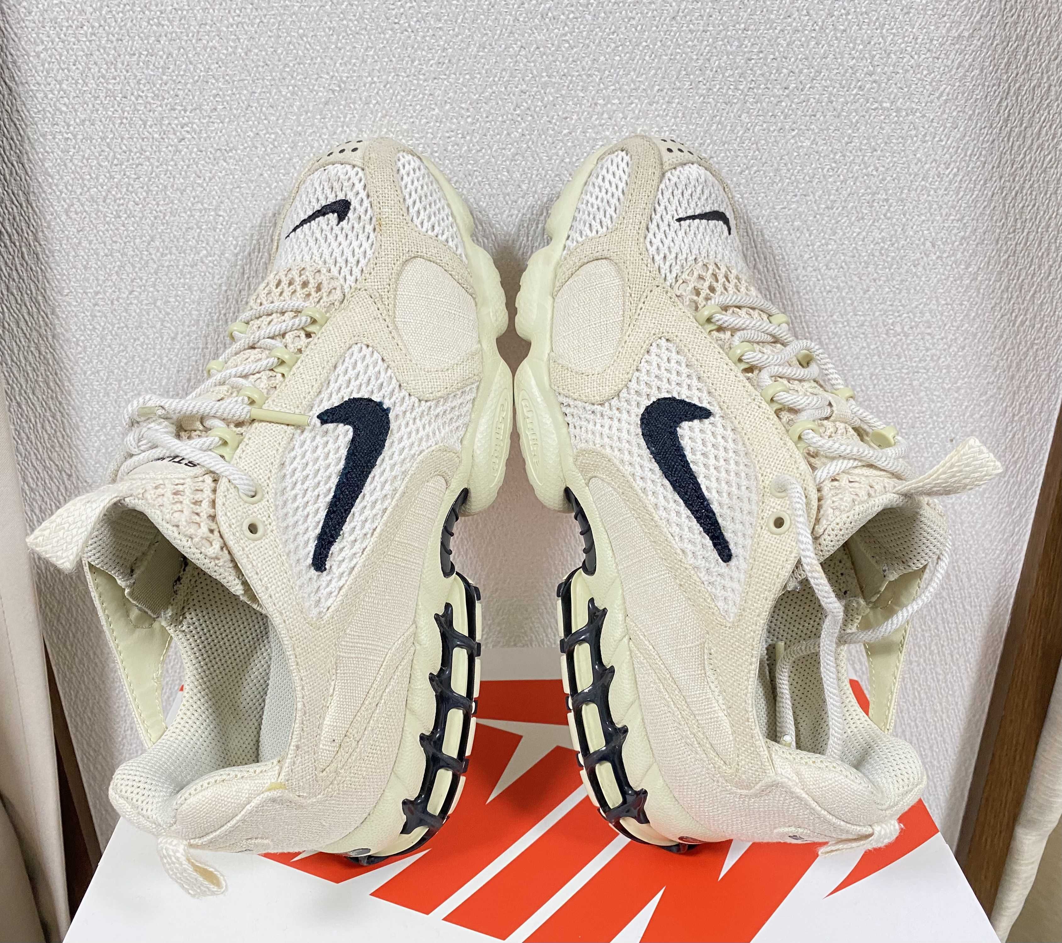 Stussy × Nike Air Zoom Spiridon CG 2 "Fossil/Black"