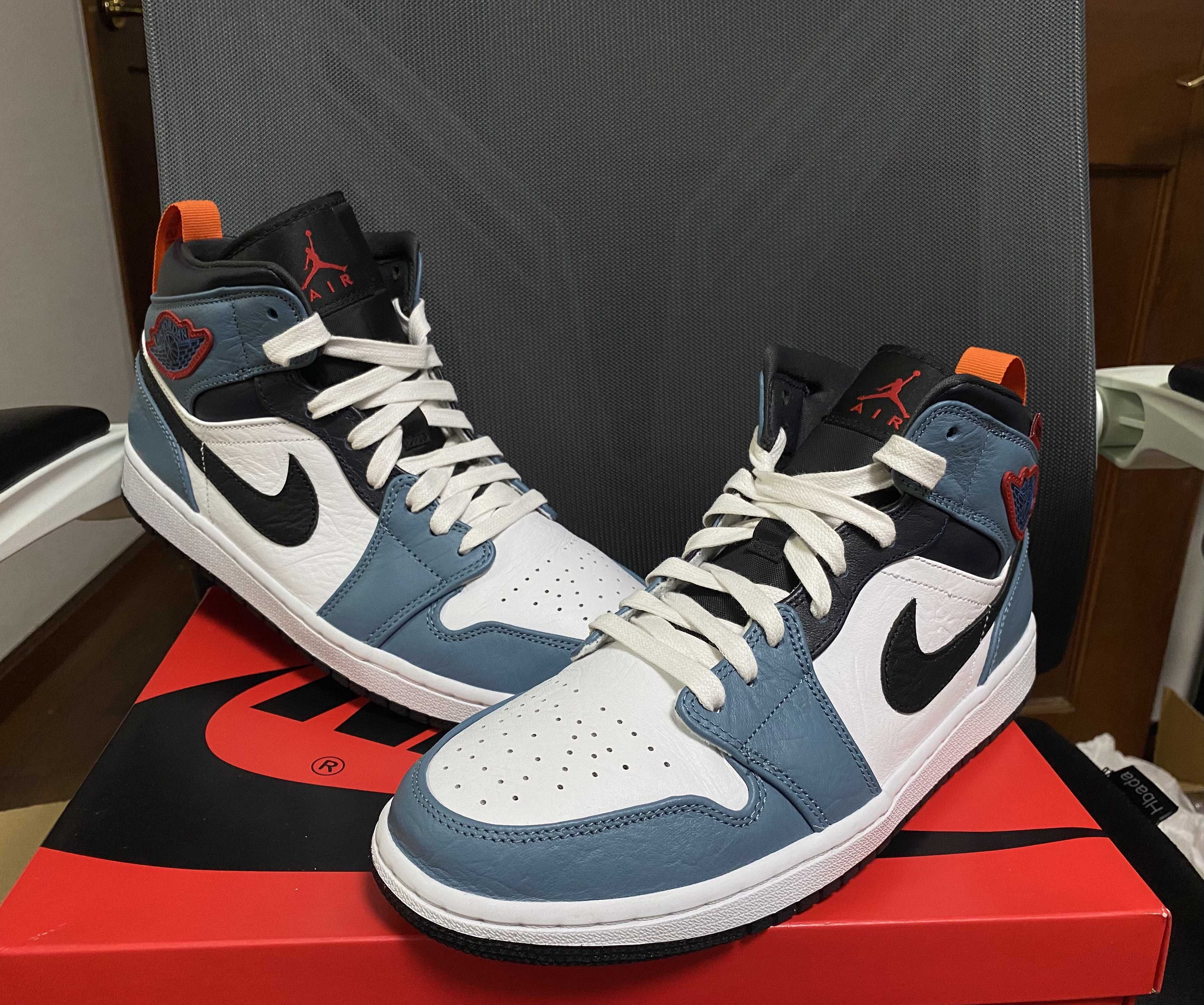 FACETASM × Nike Air Jordan 1 Mid "White/Navy"