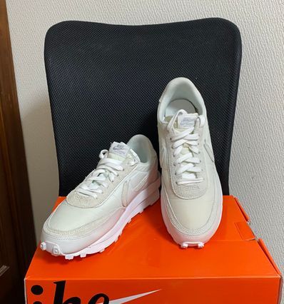 sacai × Nike LDV Waffle "Triple White"