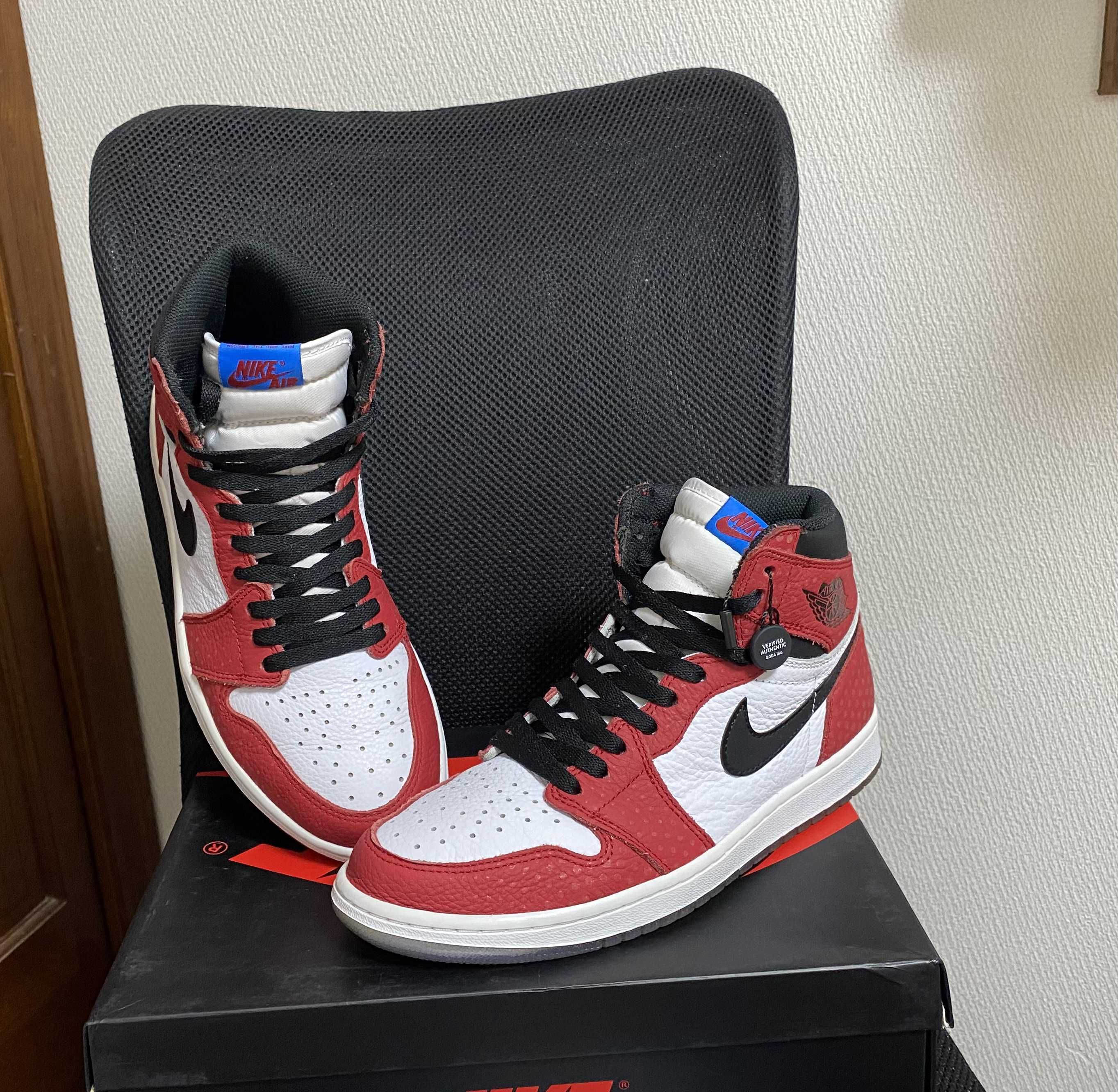 Spiderman × Nike Air Jordan 1 Origin Story "Gym Red/White/Photo Blue/Black"