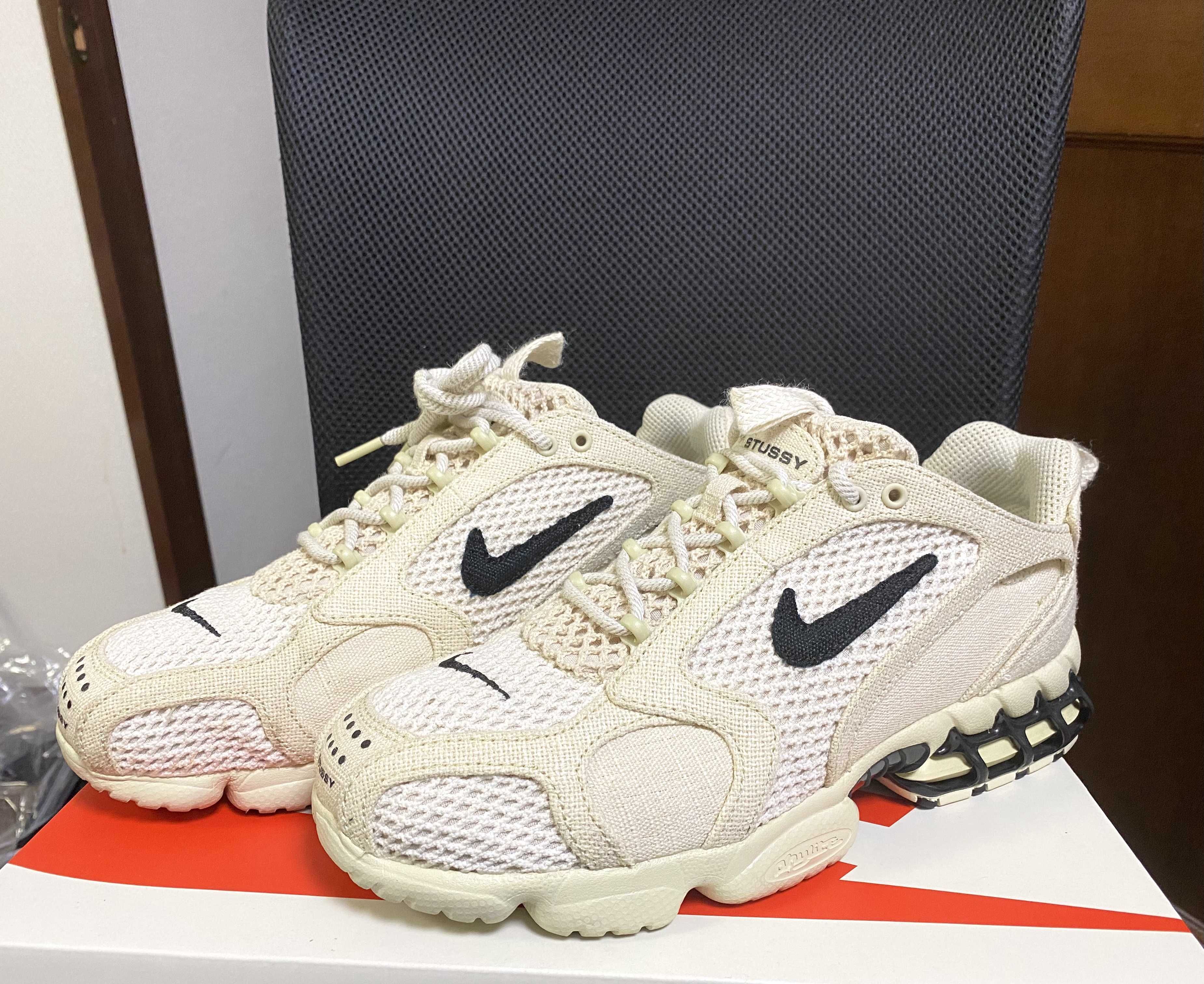 Stussy × Nike Air Zoom Spiridon CG 2 "Fossil/Black"