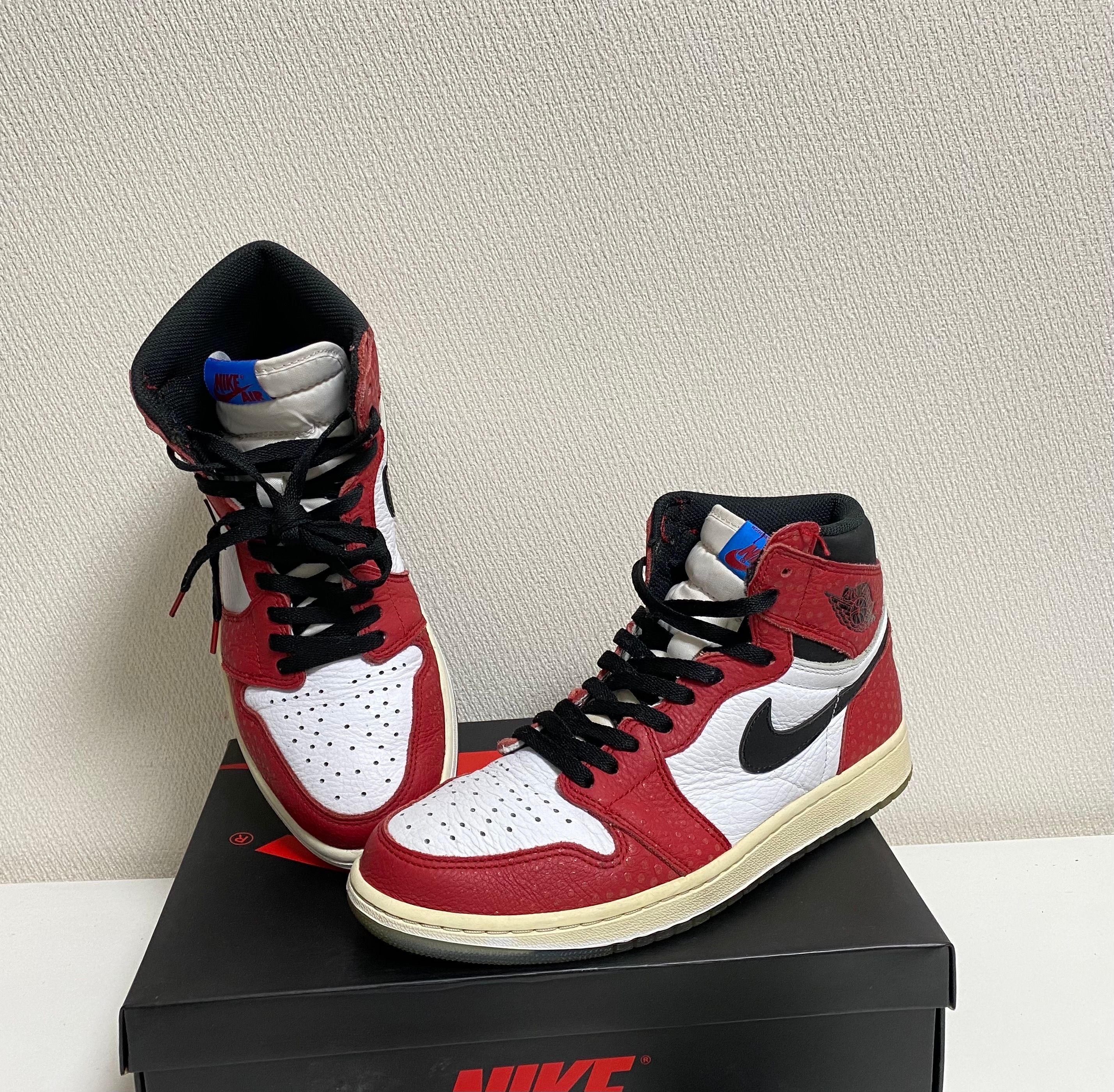 Spiderman × Nike Air Jordan 1 Origin Story "Gym Red/White/Photo Blue/Black"