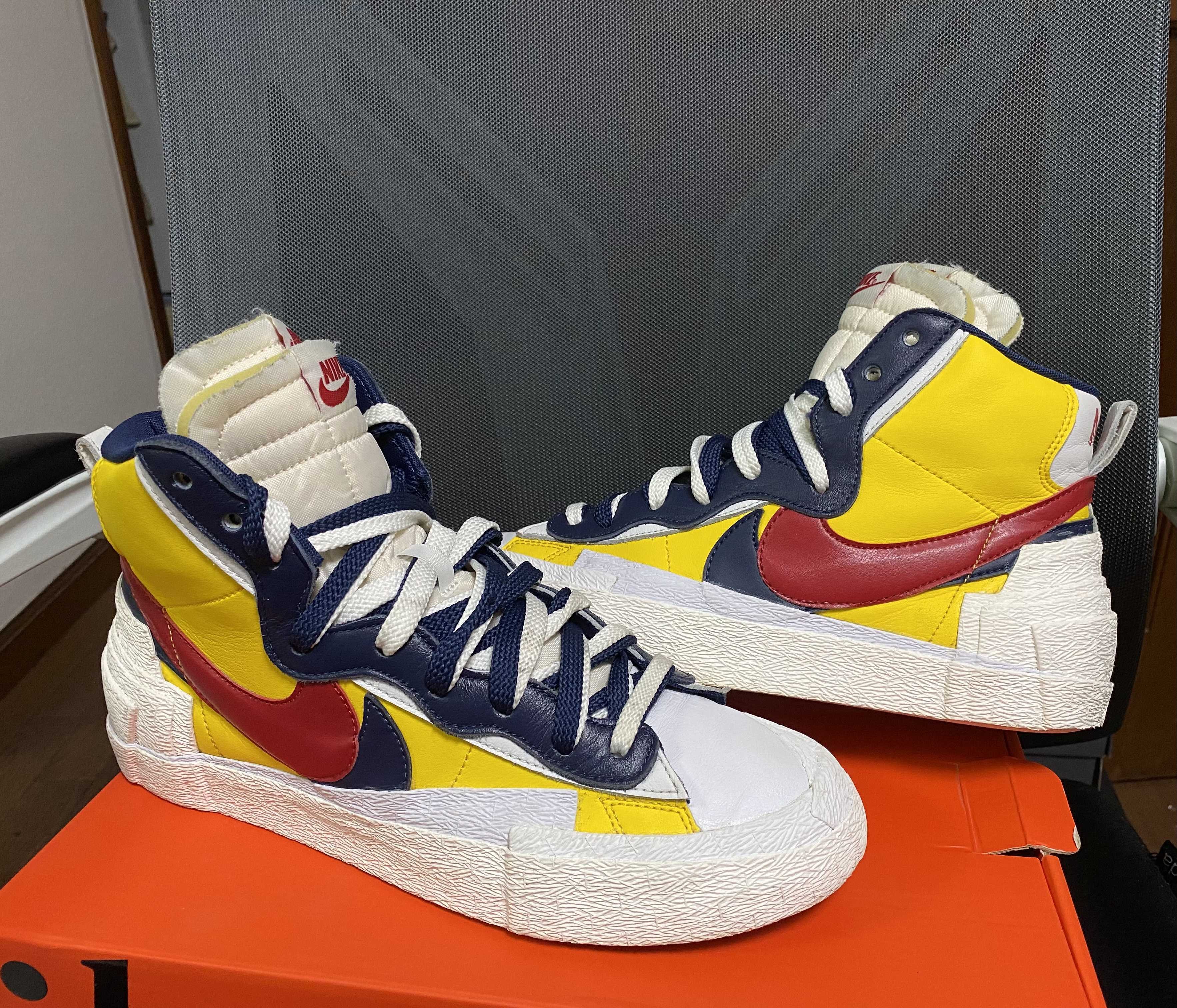 sacai × Nike Blazer Mid "Varsity Maize/Varsity Red"