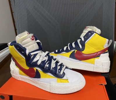 sacai × Nike Blazer Mid "Varsity Maize/Varsity Red"