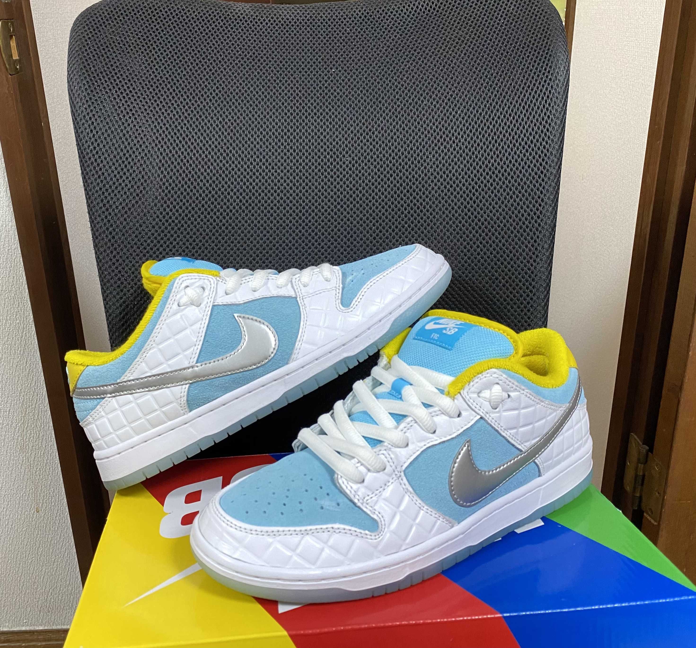 FTC × Nike SB Dunk Low "White/Blue"