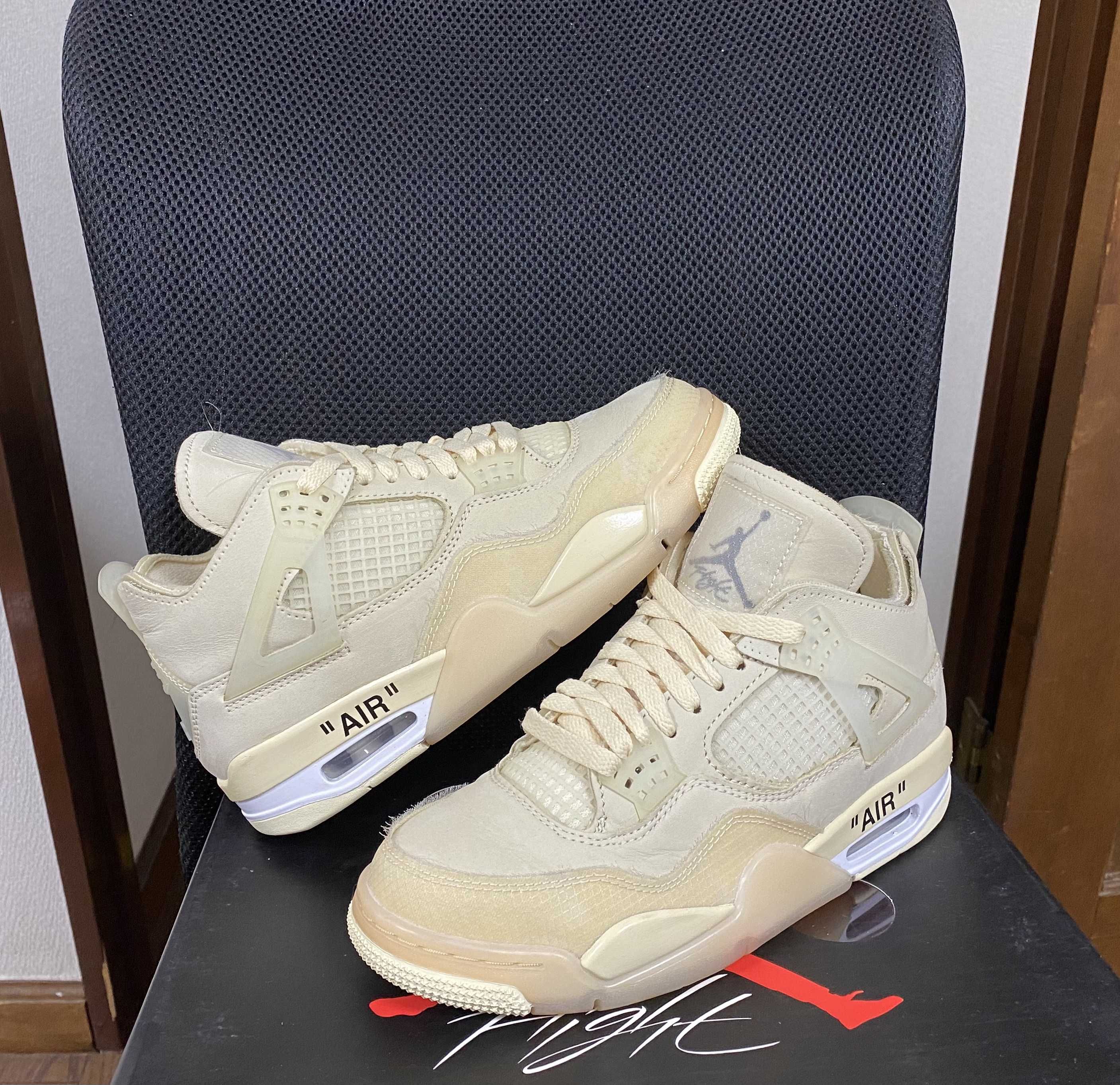 Off-White × Nike Women's Air Jordan 4 SP "Sail"