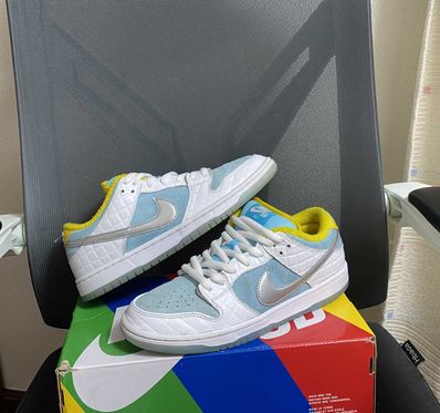 FTC × Nike SB Dunk Low "White/Blue"