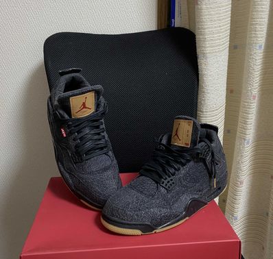 Nike × Levi's Air Jordan 4 "Black Denim" (Tag: LEVIS®)