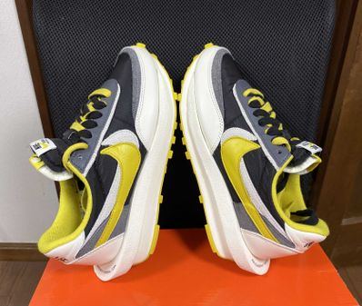 UNDERCOVER × sacai × Nike LD Waffle "Black/Sail-Dark Grey-Bright Citron"