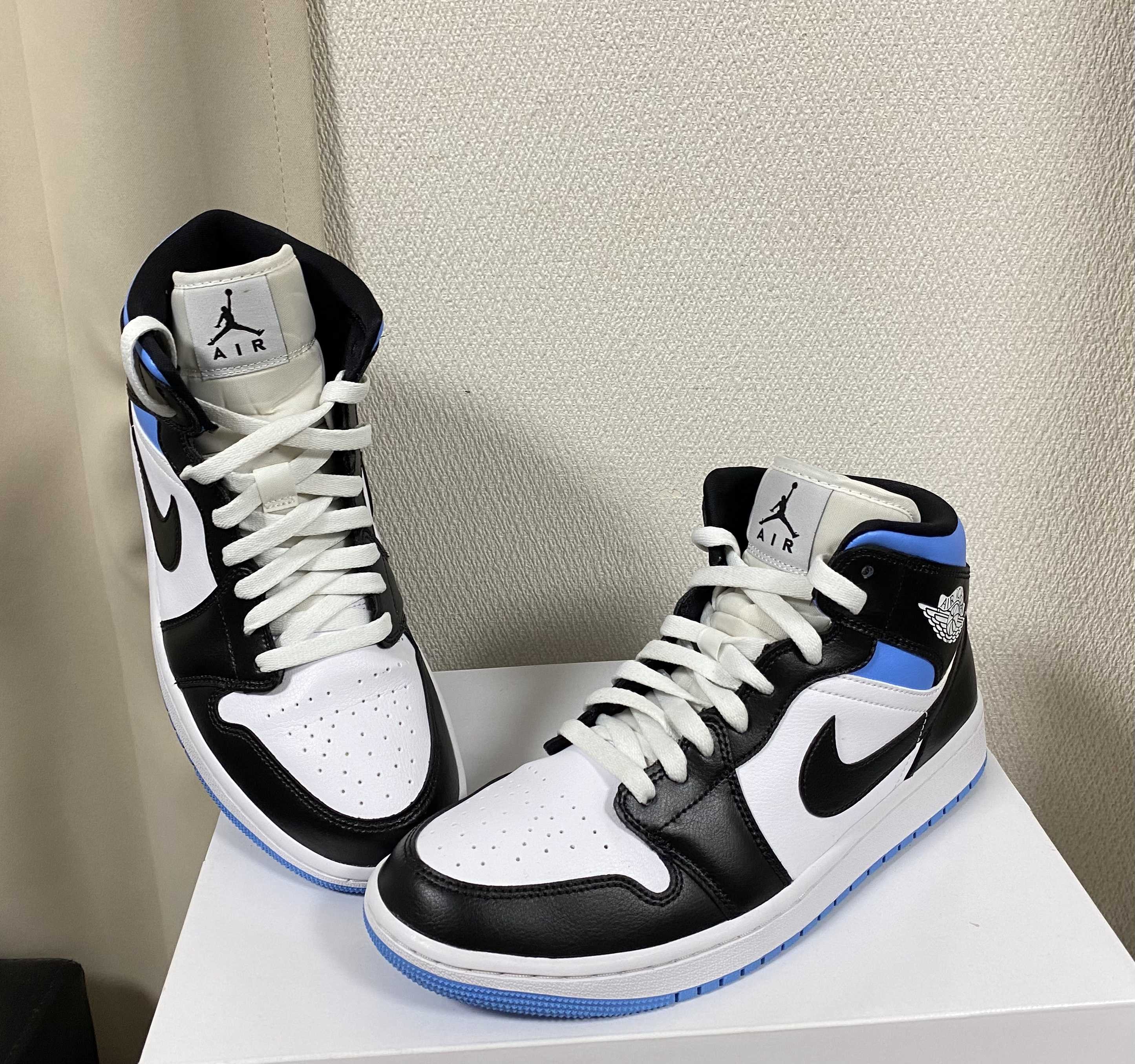 Nike Women's Air Jordan 1 Mid "Black/University Blue"