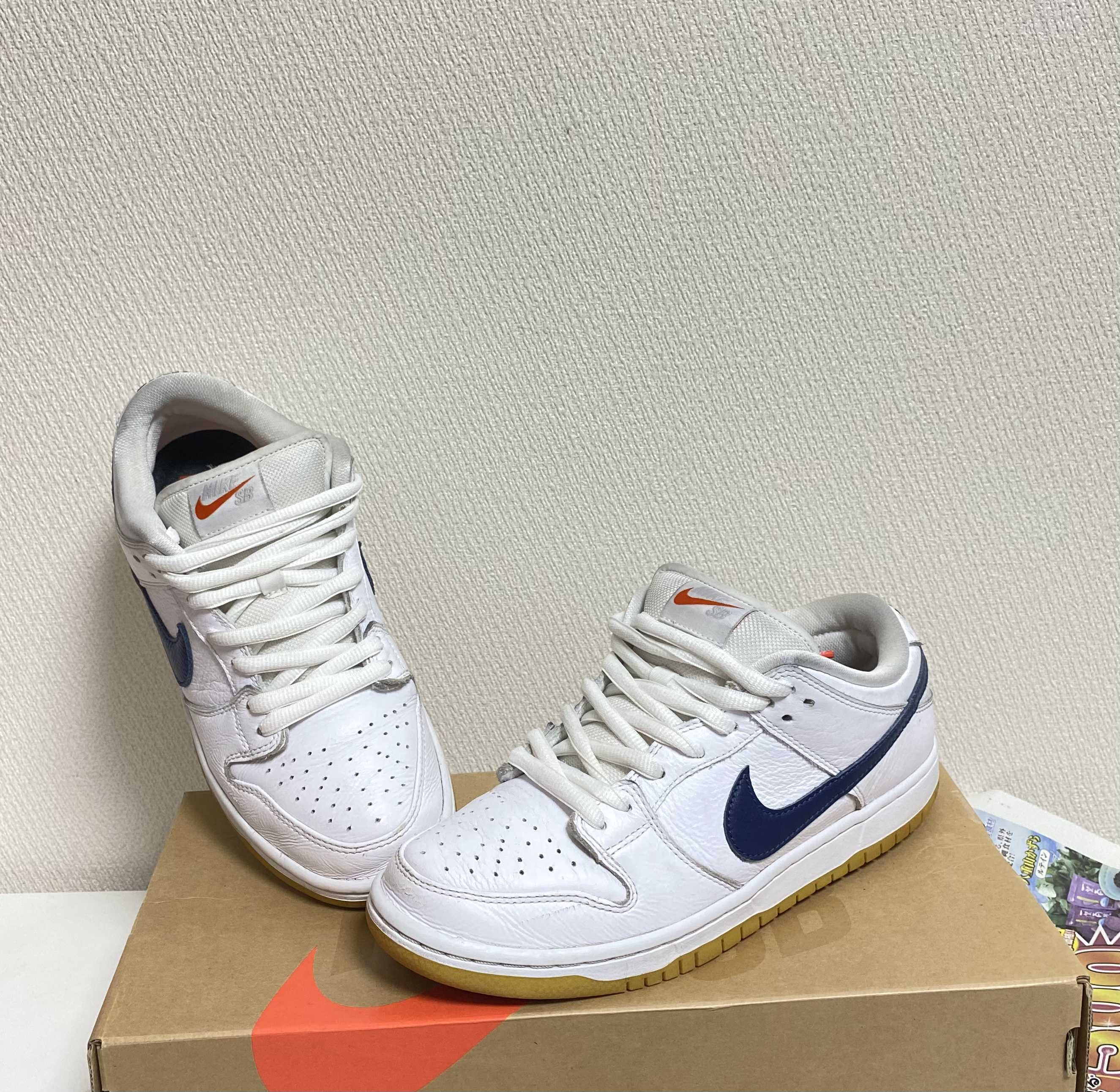 Nike SB Dunk Low "Orange Label White Navy"